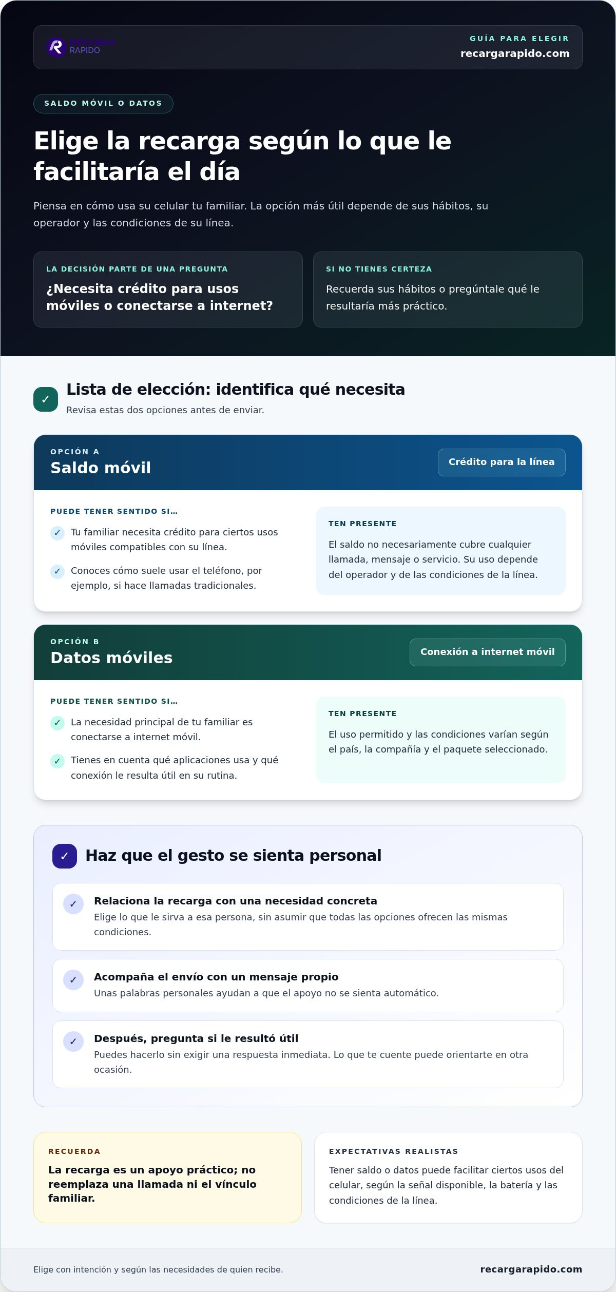 Cómo sentirte más cerca de tu familia con recargas